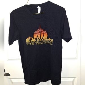 A Bella Canvas Tyr Tactical short sleeve black t-shirt in a womens small. NWOT.